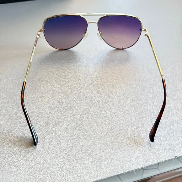 Quay Australia High Key Mini Sunglasses Two-Tone - Picture 2 of 5